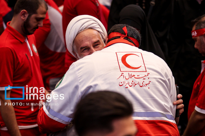 قدردانی از امدادگران جمعیت هلال احمر