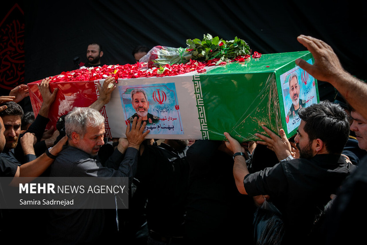 تدفین پیکر شهدای جنگ تحمیلی رژیم صهیونیستی در امامزاده صالح علیه السلام