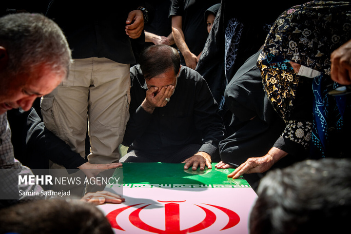 تدفین پیکر شهدای جنگ تحمیلی رژیم صهیونیستی در امامزاده صالح علیه السلام