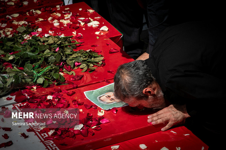 تدفین پیکر شهدای جنگ تحمیلی رژیم صهیونیستی در امامزاده صالح علیه السلام