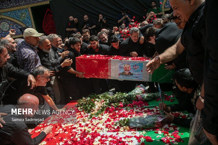 تدفین پیکر شهدای جنگ تحمیلی رژیم صهیونیستی در امامزاده صالح علیه السلام