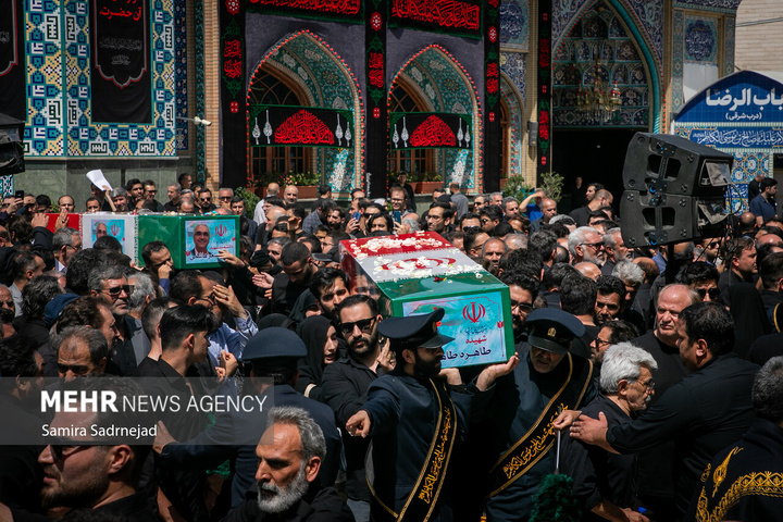 تدفین پیکر شهدای جنگ تحمیلی رژیم صهیونیستی در امامزاده صالح علیه السلام