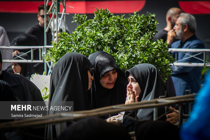 تدفین پیکر شهدای جنگ تحمیلی رژیم صهیونیستی در امامزاده صالح علیه السلام