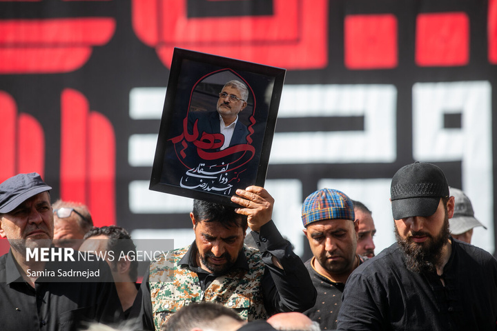 تدفین پیکر شهدای جنگ تحمیلی رژیم صهیونیستی در امامزاده صالح علیه السلام