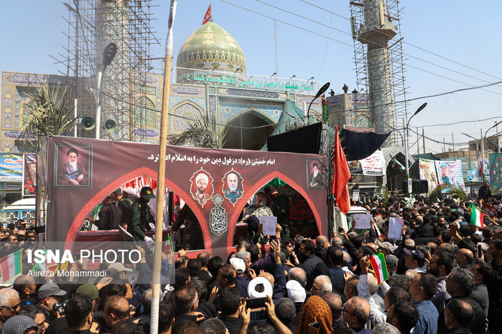 تشییع پیکر شهید سردار «غلامعلی رشید» در دزفول