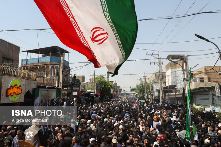 تشییع پیکر شهید سردار «غلامعلی رشید» در دزفول