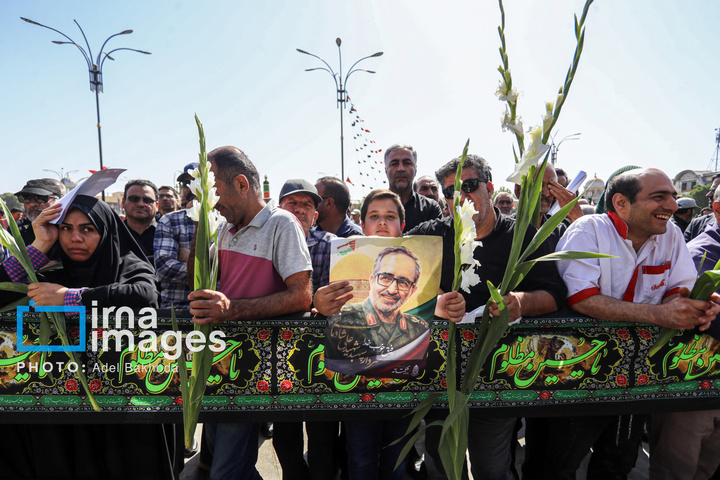 تشییع و تدفین شهید «شادمانی» در همدان