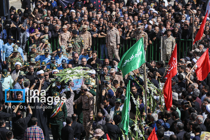 تشییع و تدفین شهید «شادمانی» در همدان