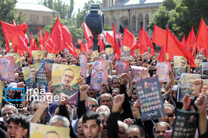 تشییع و تدفین شهید «شادمانی» در همدان
