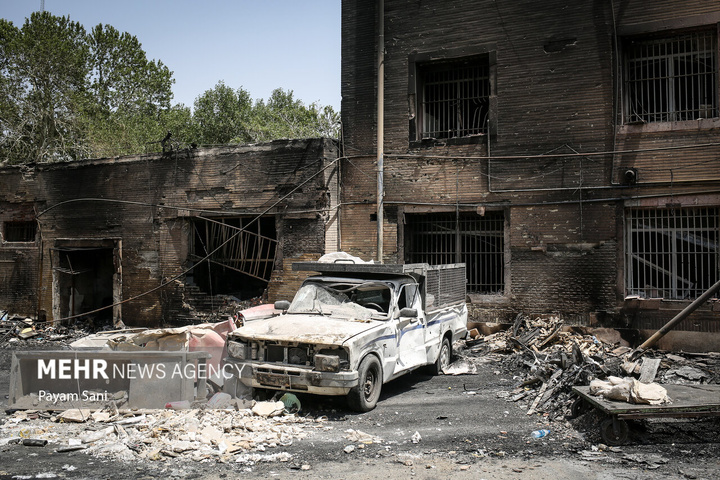 زندان اوین پس از حملات رژیم صهیونیستی