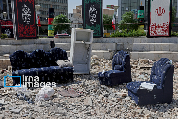 آثار حملات رژیم صهیونیستی در تهران