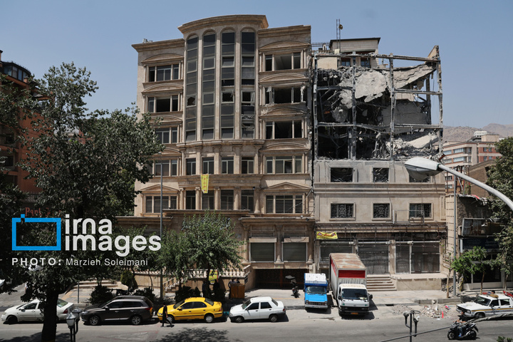 آثار حملات رژیم صهیونیستی در تهران