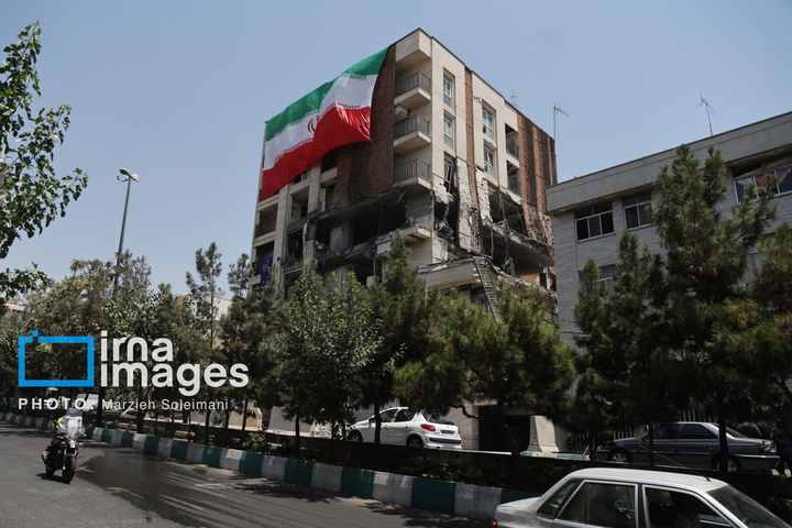 آثار حملات رژیم صهیونیستی در تهران