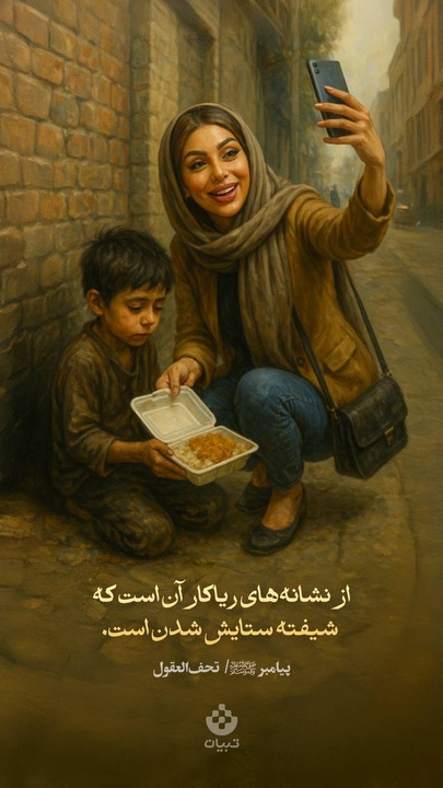 از نشانه‌های ریاکار آن است که شیفته ستایش شدن است