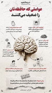 عواملی که حافظه‌تان را ضعیف می‌کنند