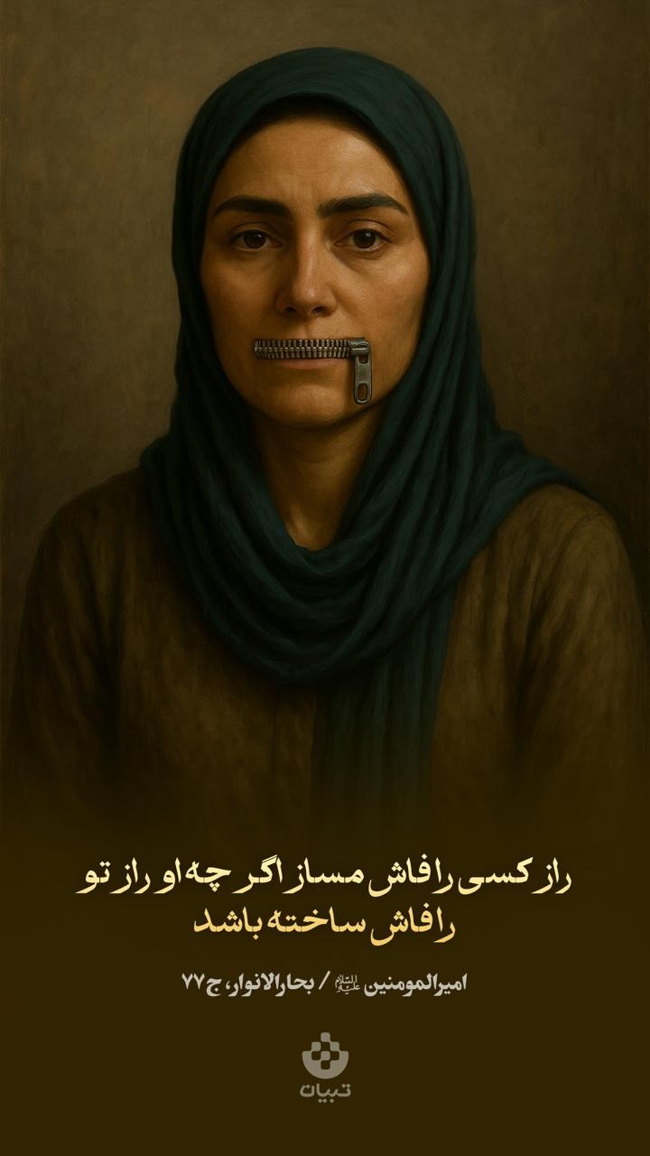 راز کسی را فاش مساز اگر چه او راز تو را فاش ساخته باشد