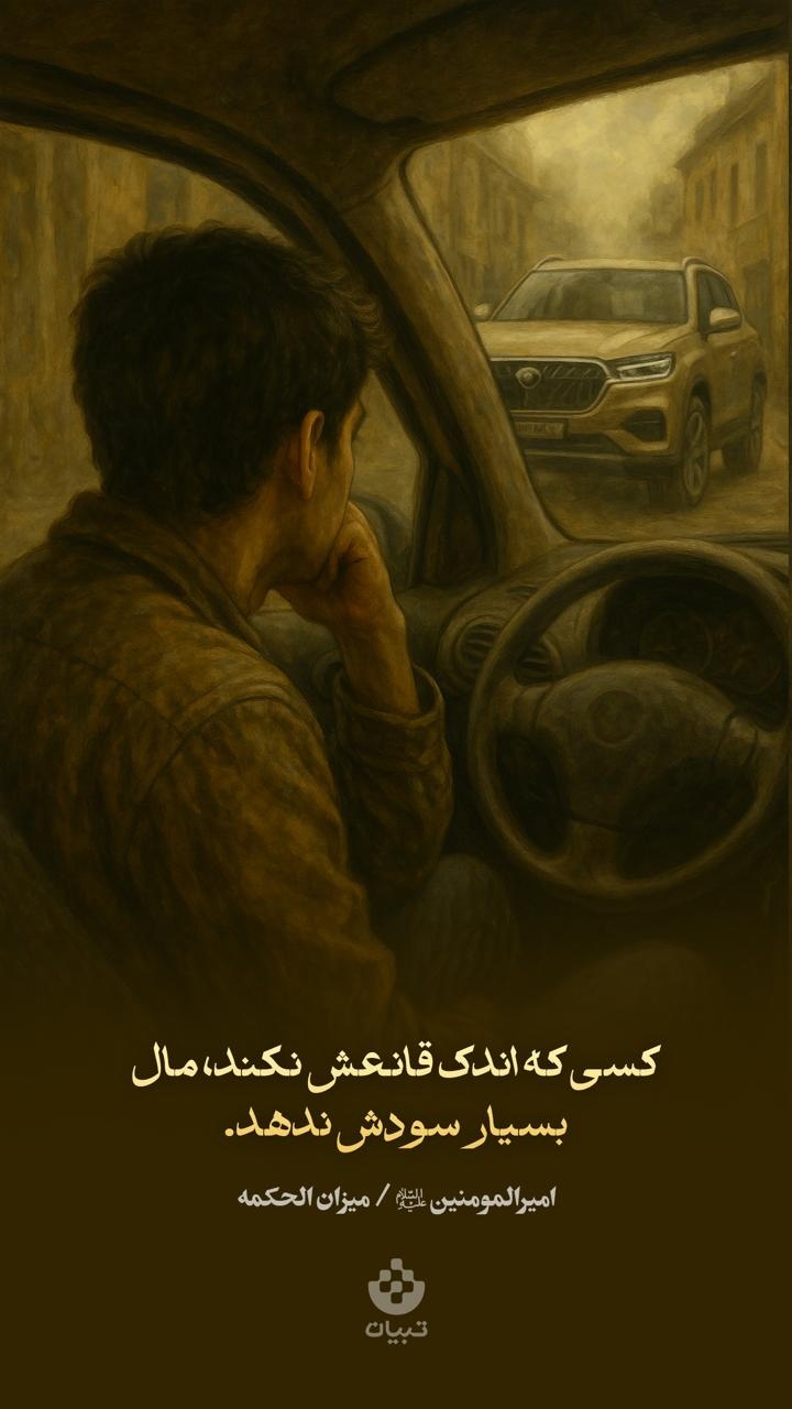 کسی که اندک قانعش نکند، مال بسیار سودش ندهد