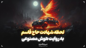 لحظه شهادت حاج‌قاسم به روایت هوش‌مصنوعی