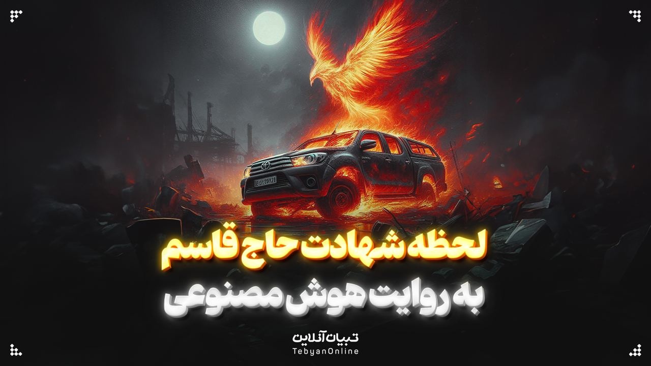 لحظه شهادت حاج‌قاسم به روایت هوش‌مصنوعی