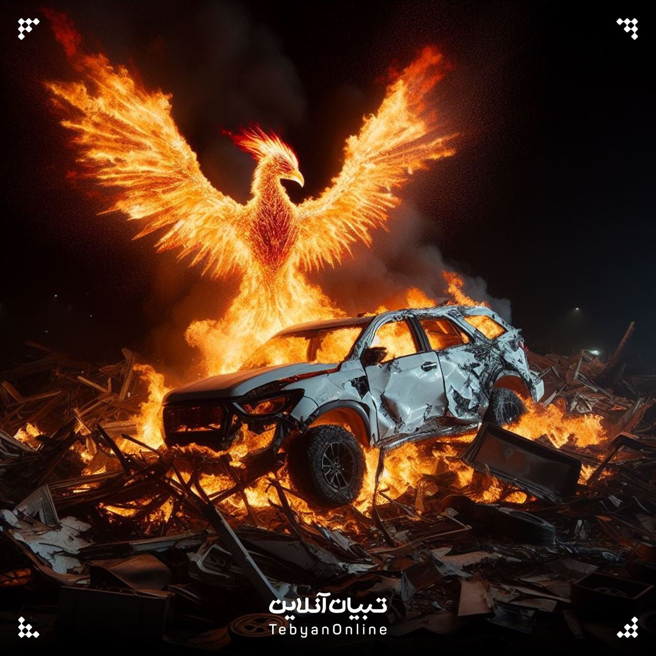 لحظه شهادت حاج‌قاسم به روایت هوش‌مصنوعی