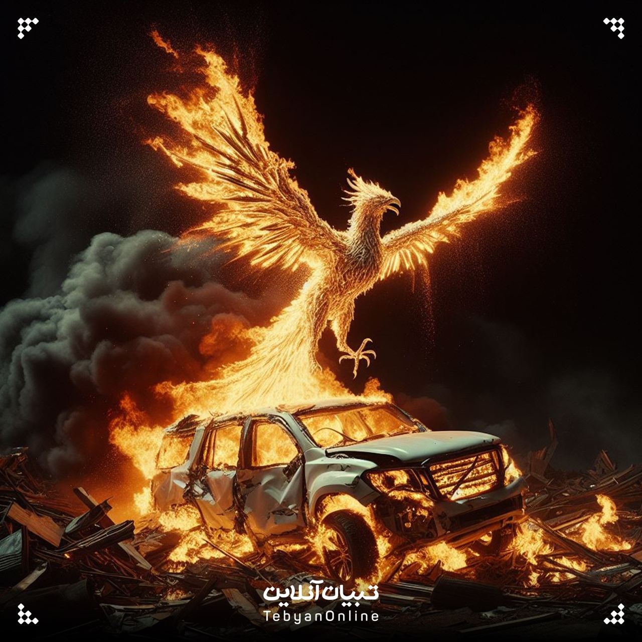 لحظه شهادت حاج‌قاسم به روایت هوش‌مصنوعی