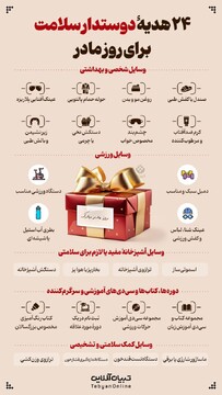 ۲۴ هدیه دوستدار سلامت برای روز مادر