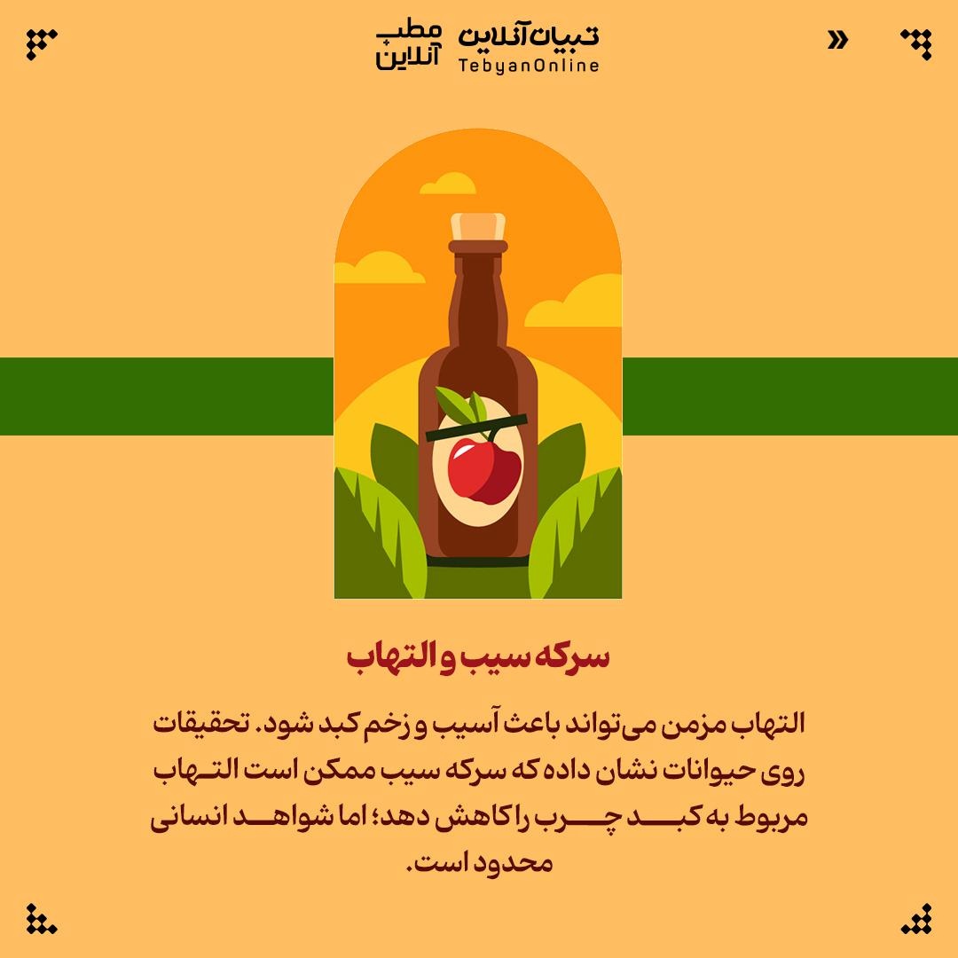 بررسی رابطه میان سرکه سیب و کبد چرب