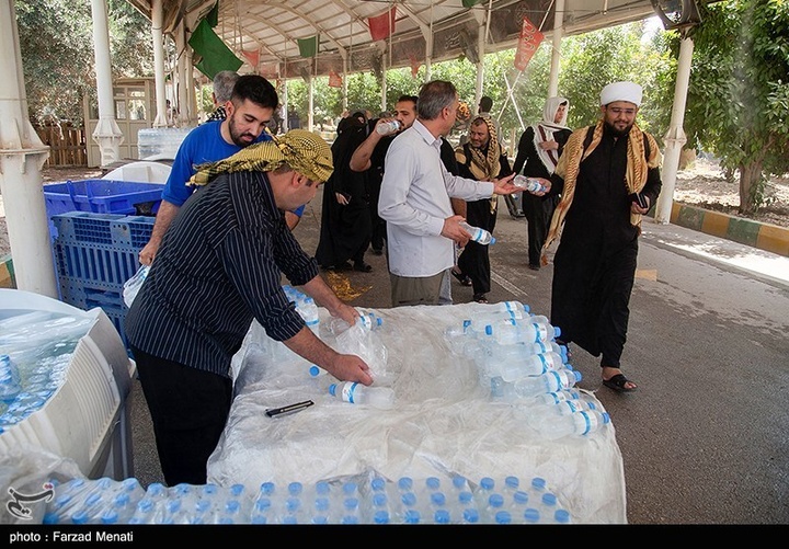 زائران اربعین حسینی در مرز خسروی