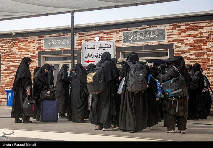 زائران اربعین حسینی در مرز خسروی