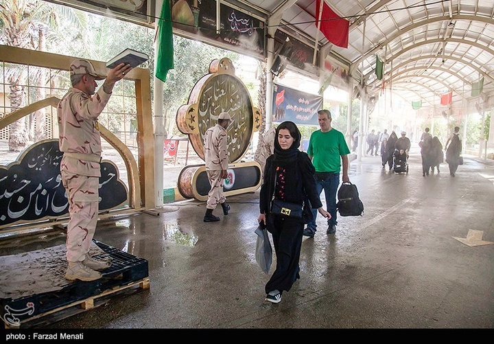 زائران اربعین حسینی در مرز خسروی