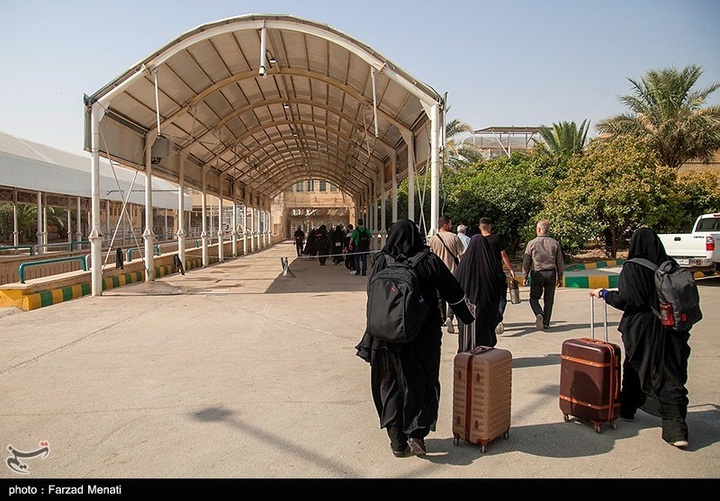 زائران اربعین حسینی در مرز خسروی