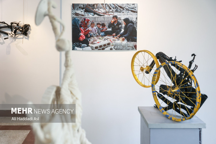 افتتاح نمایشگاه دوچرخه و کودکان غزه