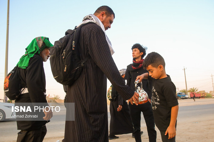 آغاز پیاده روی سحرگاهی زائران اربعین حسینی - شافعیه عراق