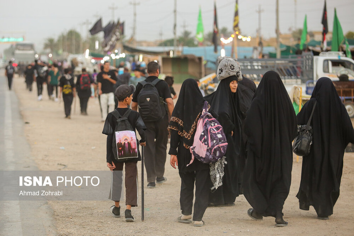 آغاز پیاده روی سحرگاهی زائران اربعین حسینی - شافعیه عراق