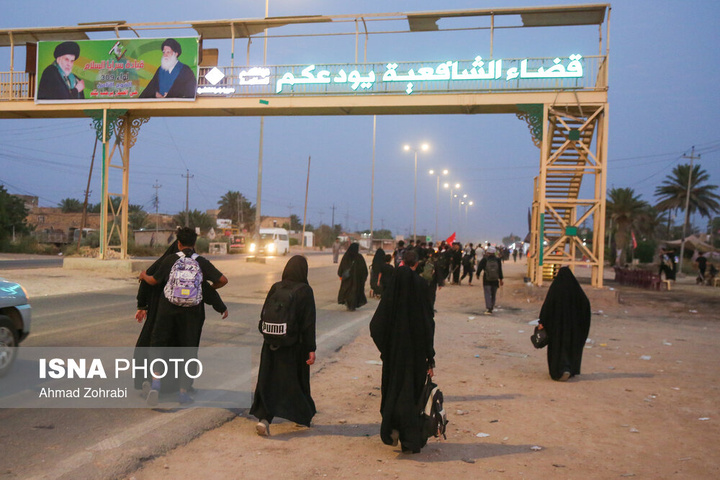آغاز پیاده روی سحرگاهی زائران اربعین حسینی - شافعیه عراق
