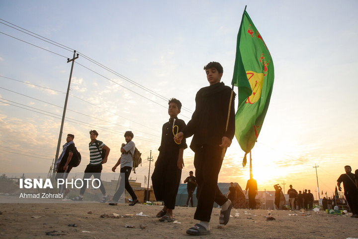آغاز پیاده روی سحرگاهی زائران اربعین حسینی - شافعیه عراق