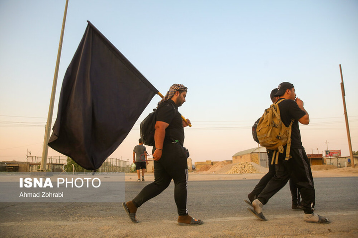 آغاز پیاده روی سحرگاهی زائران اربعین حسینی - شافعیه عراق