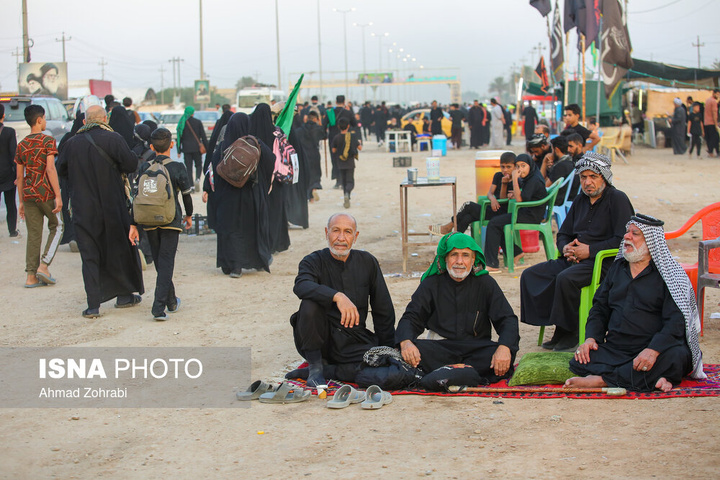آغاز پیاده روی سحرگاهی زائران اربعین حسینی - شافعیه عراق