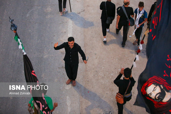 آغاز پیاده روی سحرگاهی زائران اربعین حسینی - شافعیه عراق