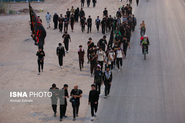 آغاز پیاده روی سحرگاهی زائران اربعین حسینی - شافعیه عراق