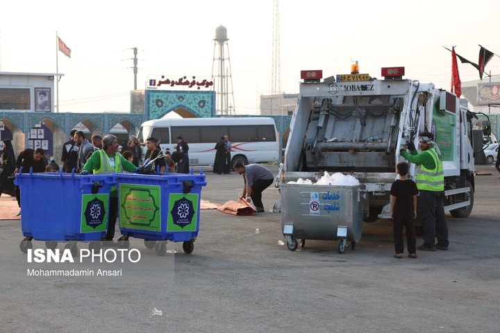 تردد زائران اربعین حسینی از مرز شلمچه
