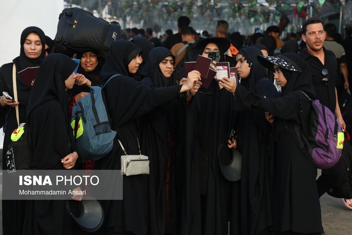 تردد زائران اربعین حسینی از مرز شلمچه