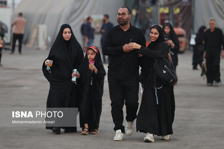 تردد زائران اربعین حسینی از مرز شلمچه