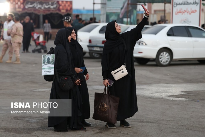 تردد زائران اربعین حسینی از مرز شلمچه