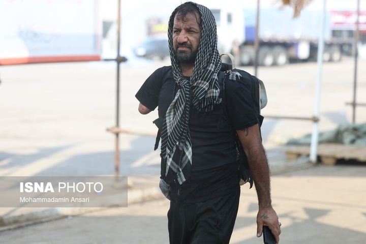 تردد زائران اربعین حسینی از مرز شلمچه