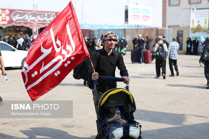 تردد زائران اربعین حسینی از مرز شلمچه