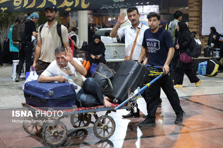تردد زائران اربعین حسینی از مرز شلمچه