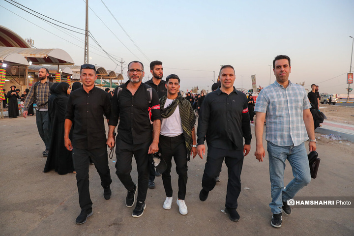 حضور ورزشکاران و قهرمانان ملی در پیاده روی اربعین حسینی