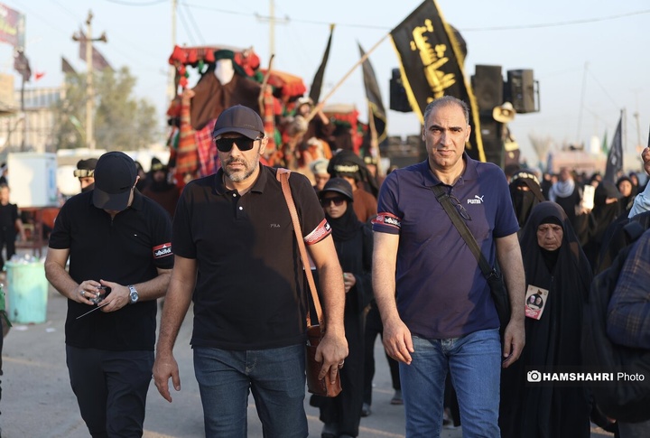 حضور ورزشکاران و قهرمانان ملی در پیاده روی اربعین حسینی
