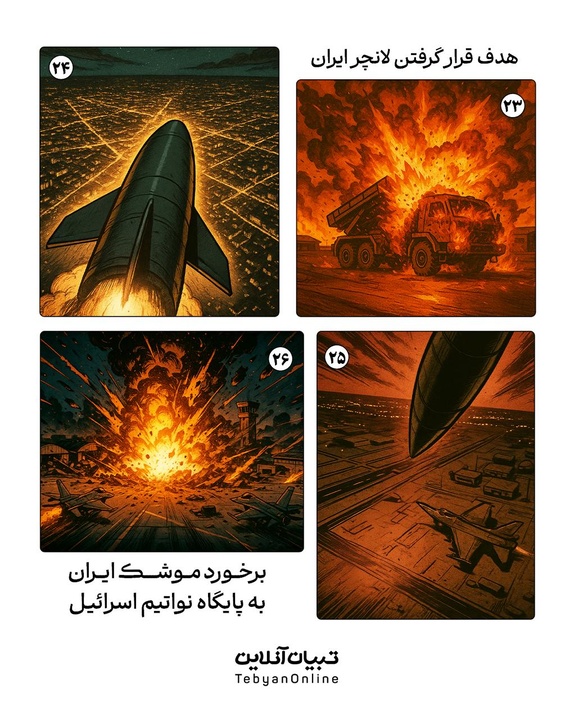 ردِ خون داستان مصور از جان‌فشانی سربازان لانچر